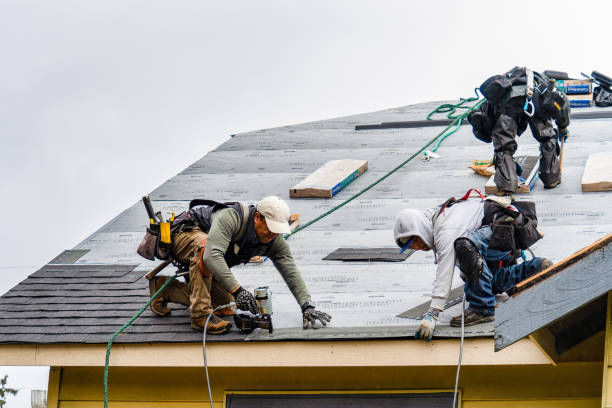 Professional Gutter Installation technician working in Smoketown, PA
